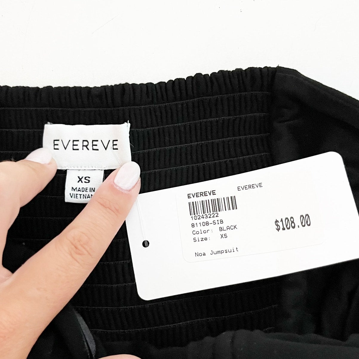 Evereve Noa Halter Wide Leg Jumpsuit Black XS