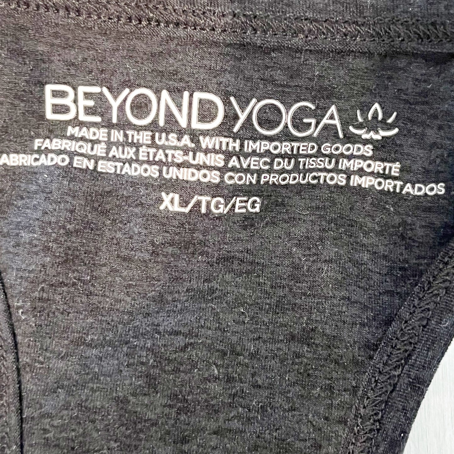 Beyond Yoga Spacedye Step Up Scoop Neck Racerback Tank Top Darkest Night XL