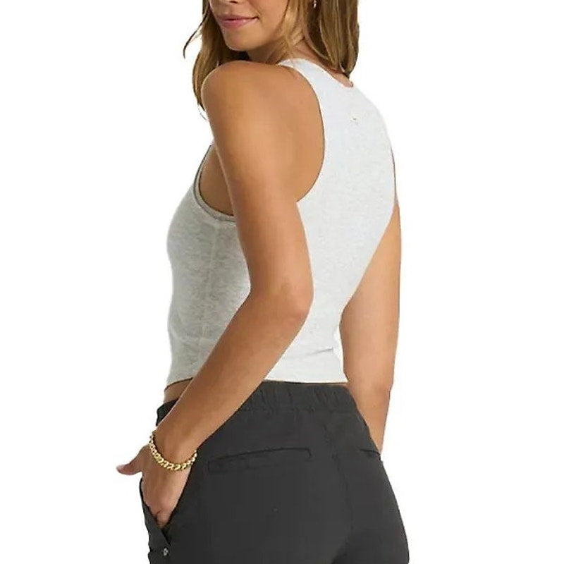 Vuori Pose Plyo Sleeveless Built-in Bra Tank Top Heathered Gray Small