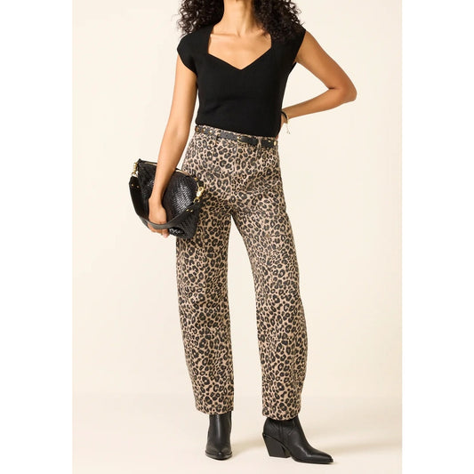 Evereve LNA Millie Cap Sleeve Sweetheart Neck Sweater Top Black Medium