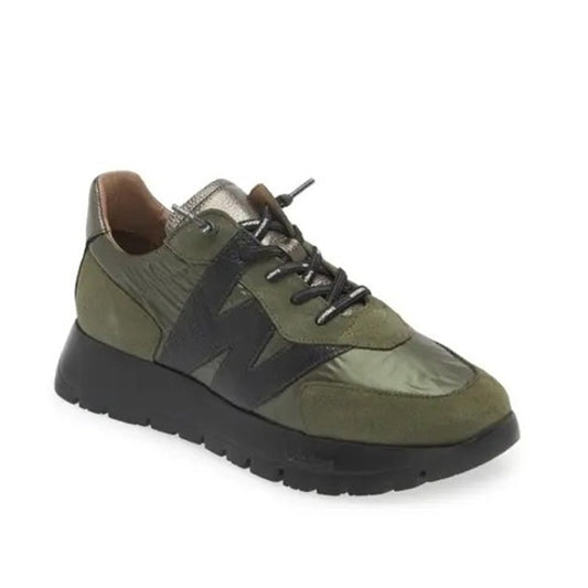 Wonders Oslo Sneakers Khaki Black Lead Combo Green 37