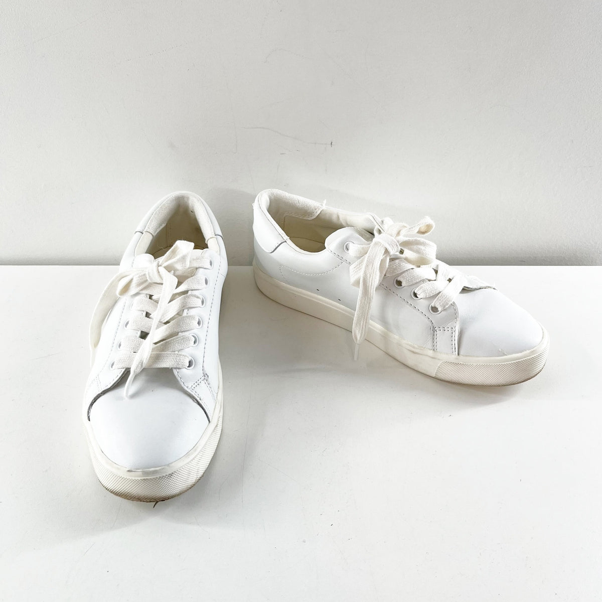 Sam Edelman Ethyl Leather Low-Top Comfort Sneakers White 7