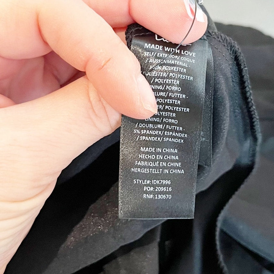 Lulus Dreamy Admiration Long Ruffled Slit Maxi Dress Gown Black Small