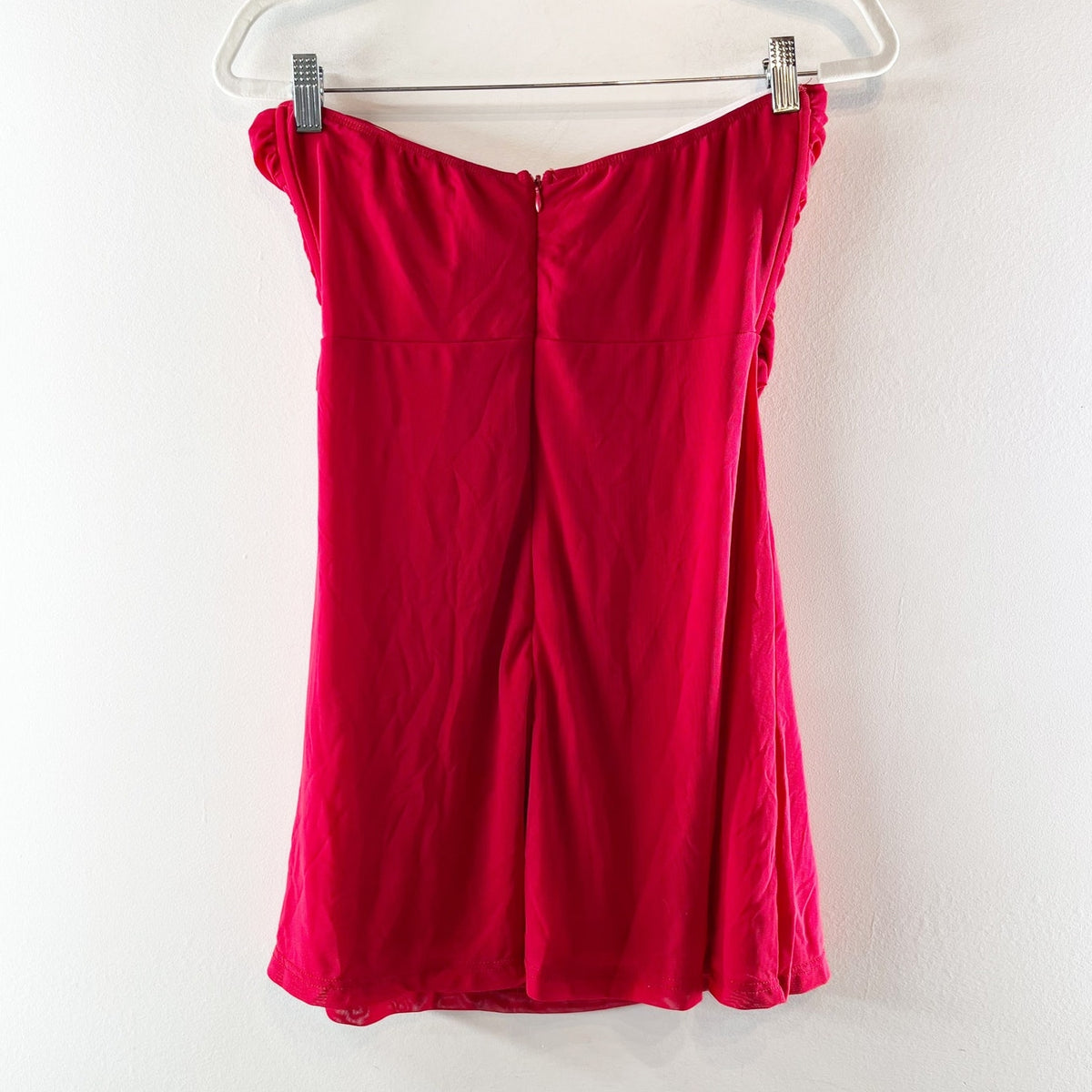 Hello Molly Red Strapless Cutout Mini Dress 8