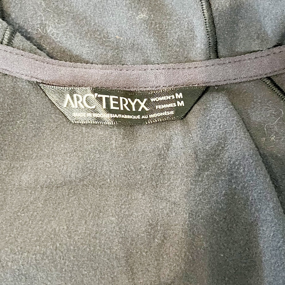 Arc'teryx Kyanite Lightweight Long Sleeve Hoody Full Zip Jacket Black Medium