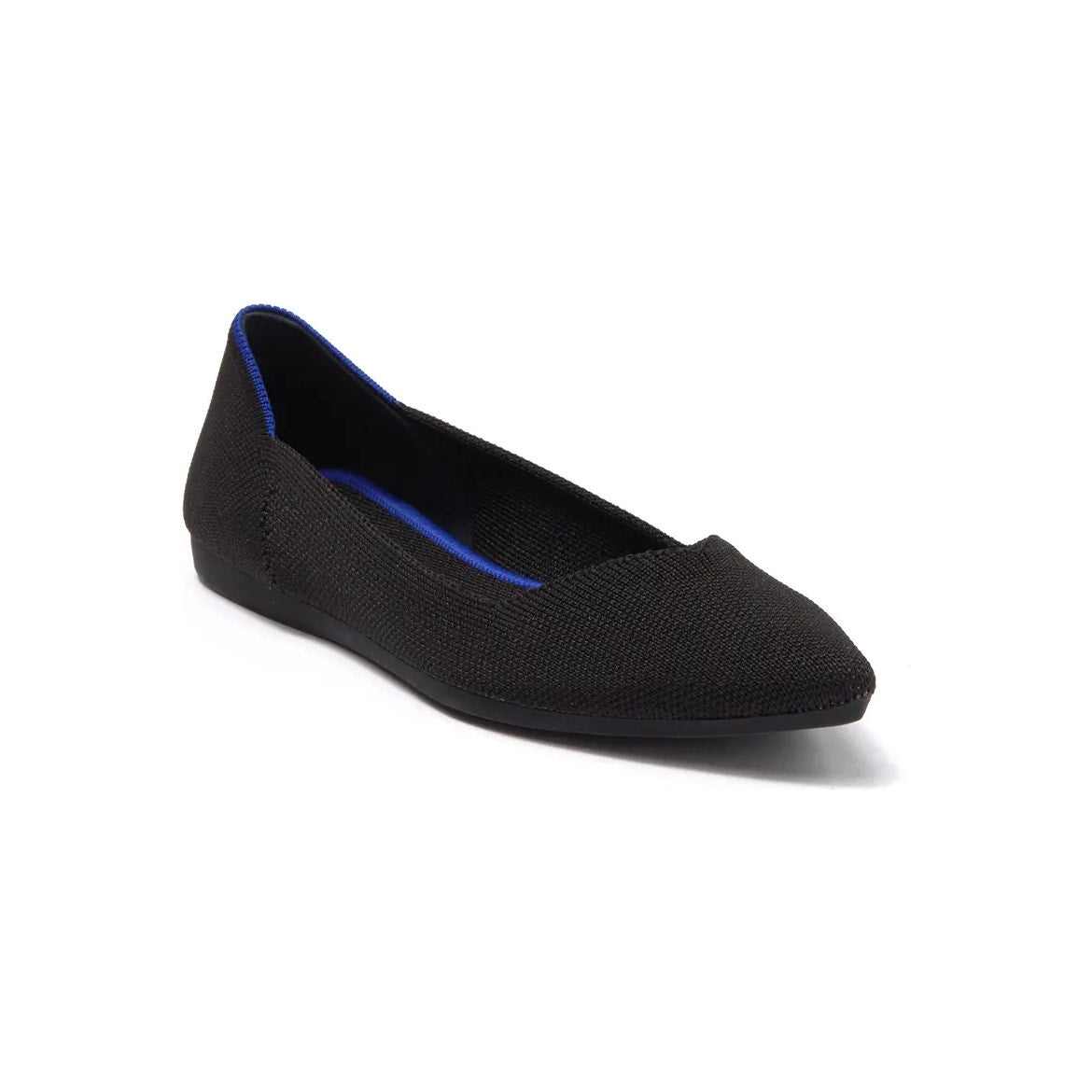 Rothy's The Point Knit Slip On Pointed Toe Ballet Flats Shoes Black 7.5