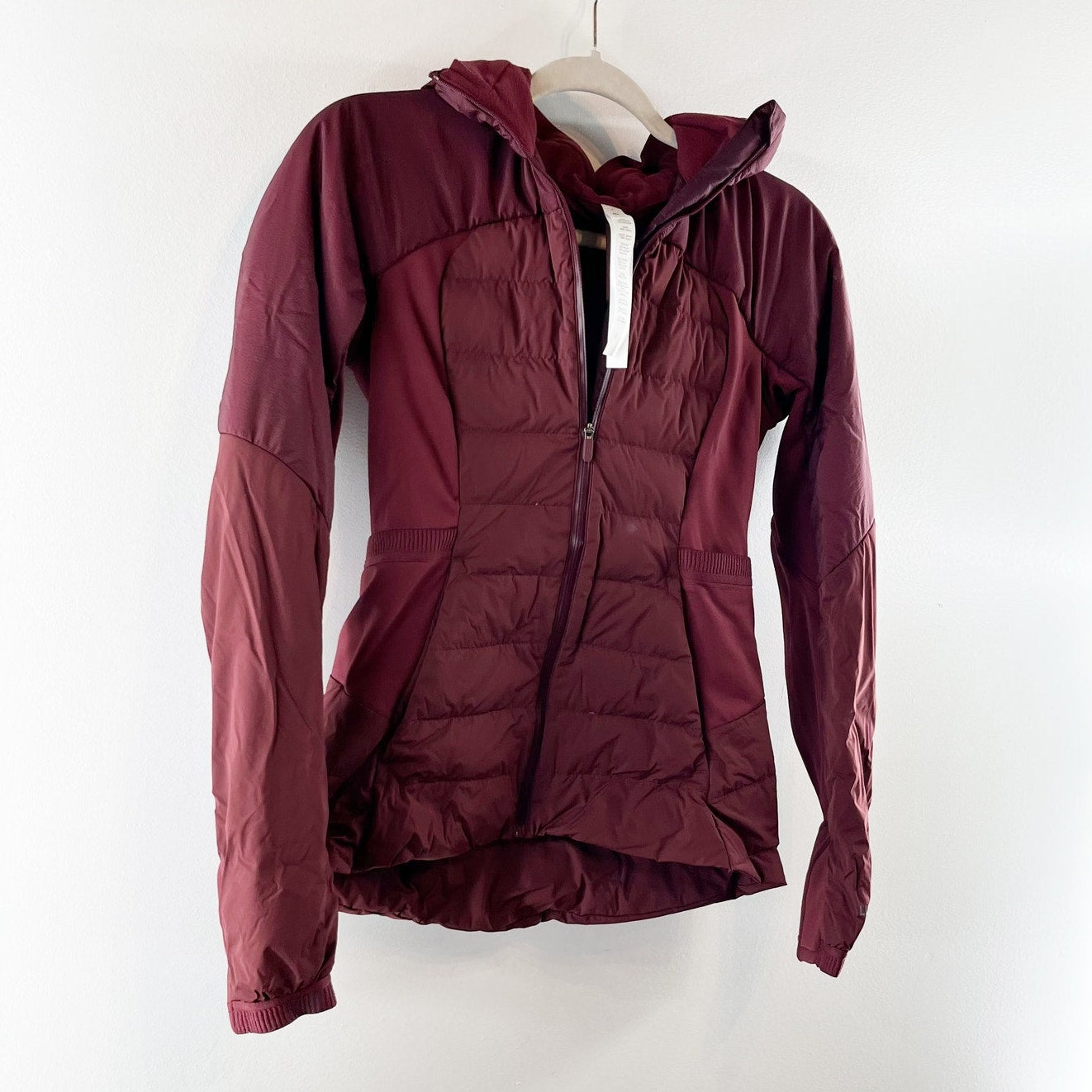 Lululemon Down For It All Water-Resistant Full Zip Hooded Jacket Cassis 4