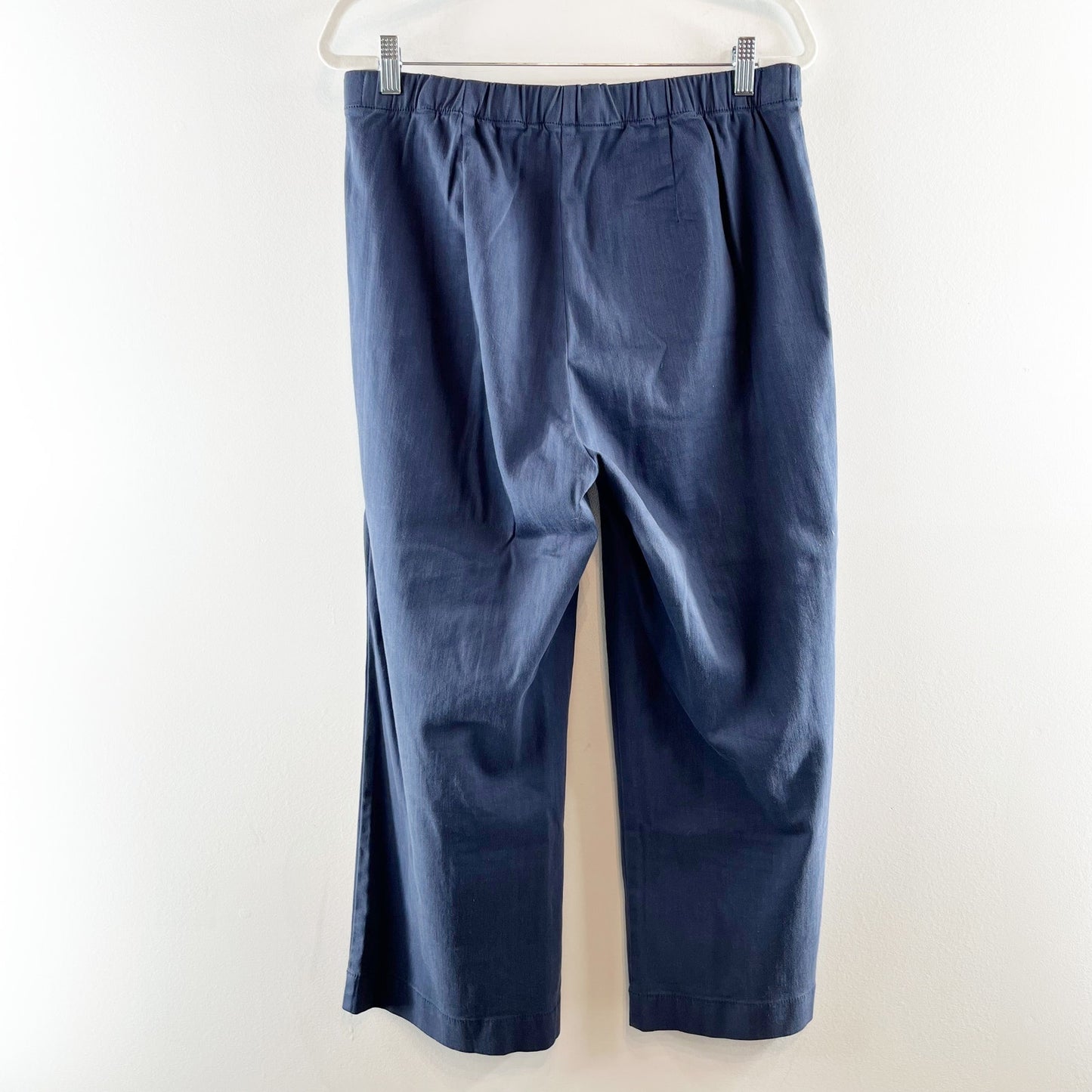 Nic + Zoe All Day Pull On Wide Leg High Rise Crop Pants Blue 12