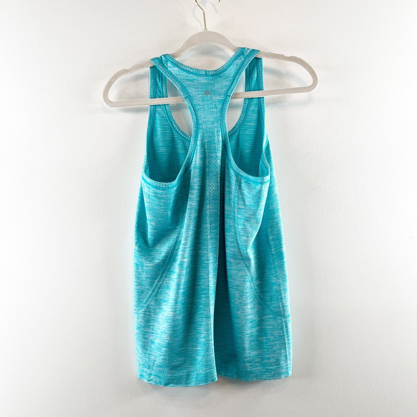 Lululemon Swiftly Tech Racerback Tank Top Heathered Blue Tropics 8