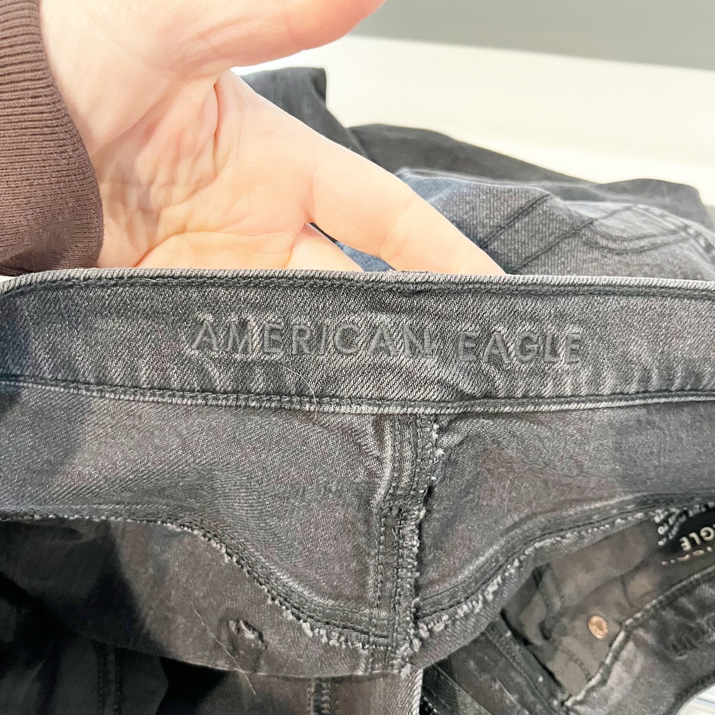 American Eagle High Waisted 90s Bootcut Jeans Black 8