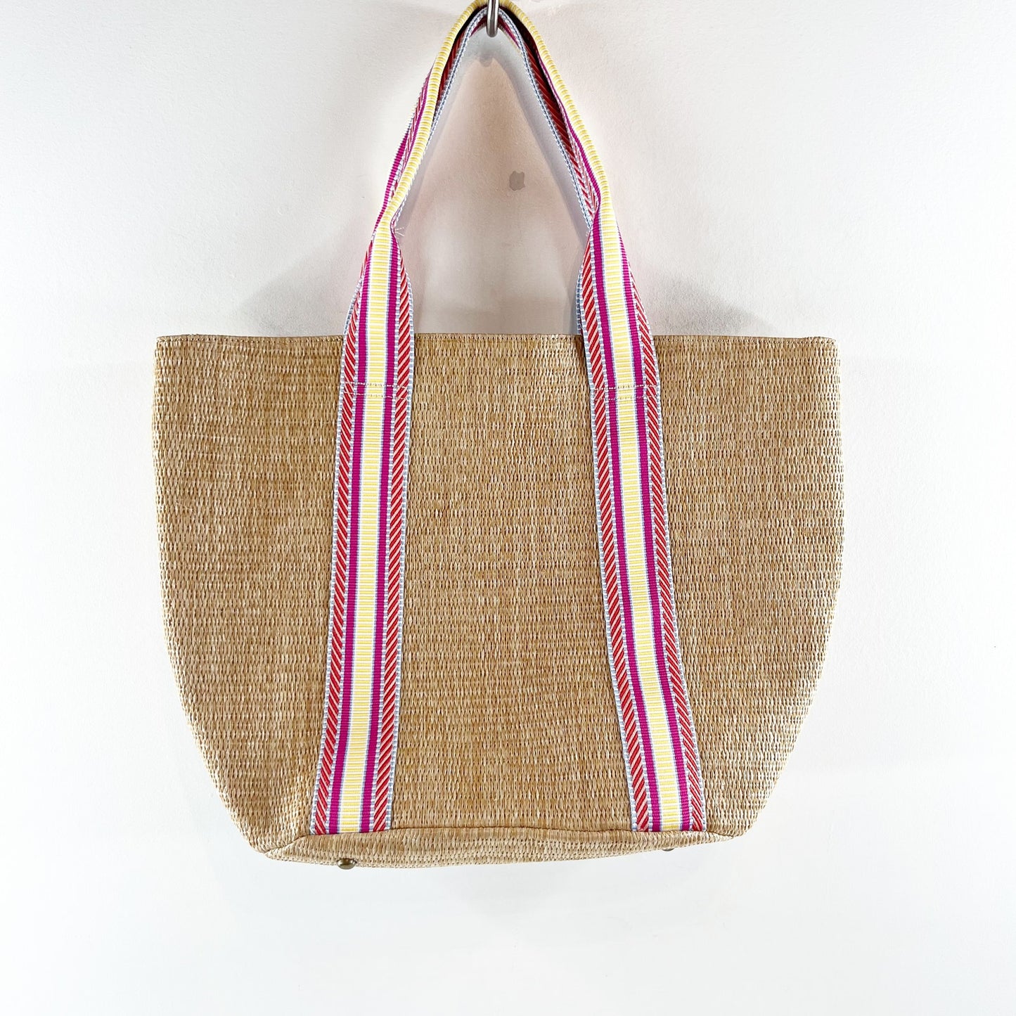 The Drop Tracy Large Tote Beach Bag Tan Pink