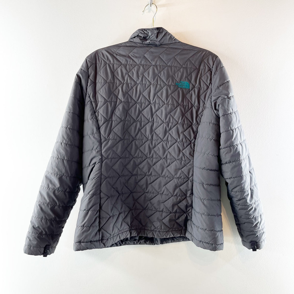 The North Face Quilted Full Zip Jacket Gray XL