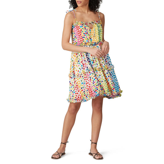 All Things Mochi Blessica Dotted Sleeveless Mini Sundress Multicolor XS