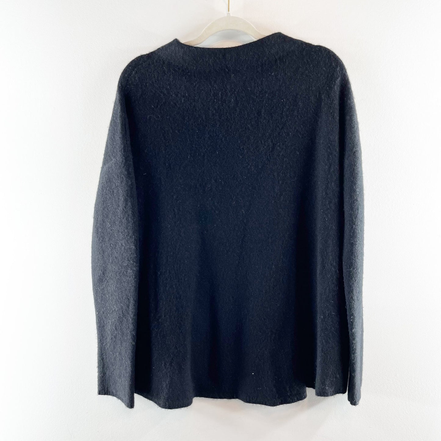 Bloomingdales Crewneck Long Sleeve Cashmere Pullover Sweater Black Medium