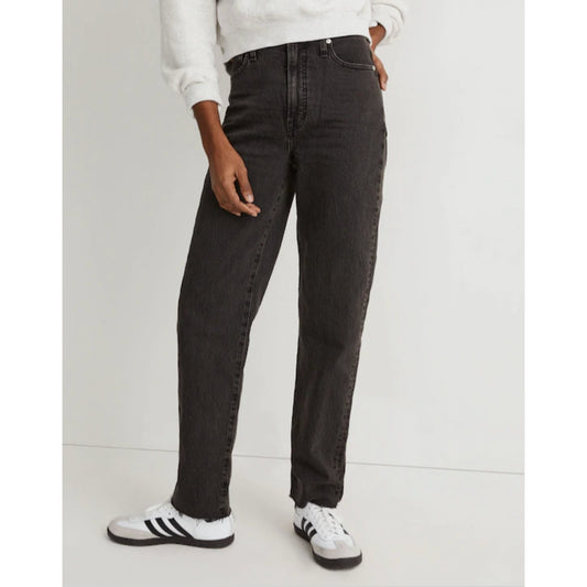 Madewell The Perfect Vintage Straight Leg Jeans Lunar Wash Black 26