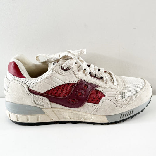 Saucony Shadow 5000 Running Shoes Sneakers White Red Maroon 8