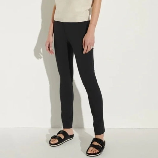 The Reset The Label High Rise Slim Ponte Trouser Ankle Pants Black Large