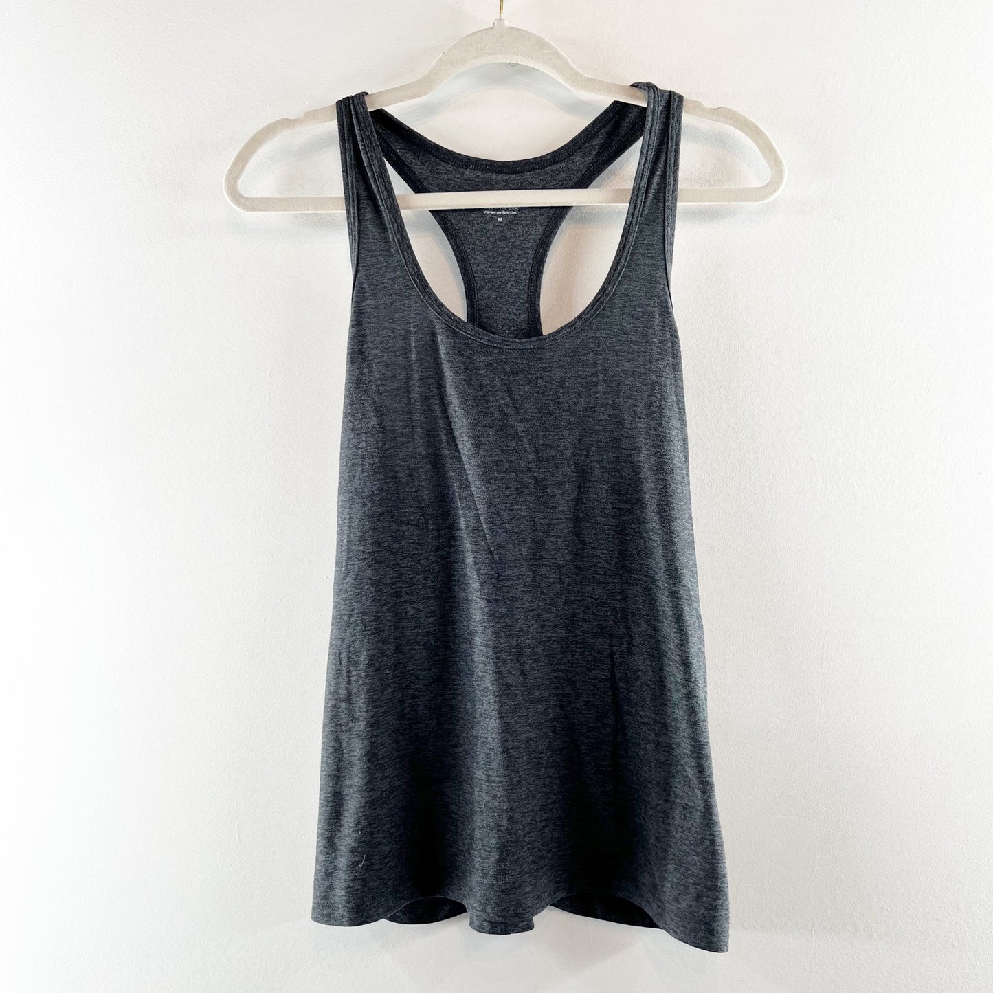 Beyond Yoga Travel Lightweight Racerback Tank Top Gray Medium