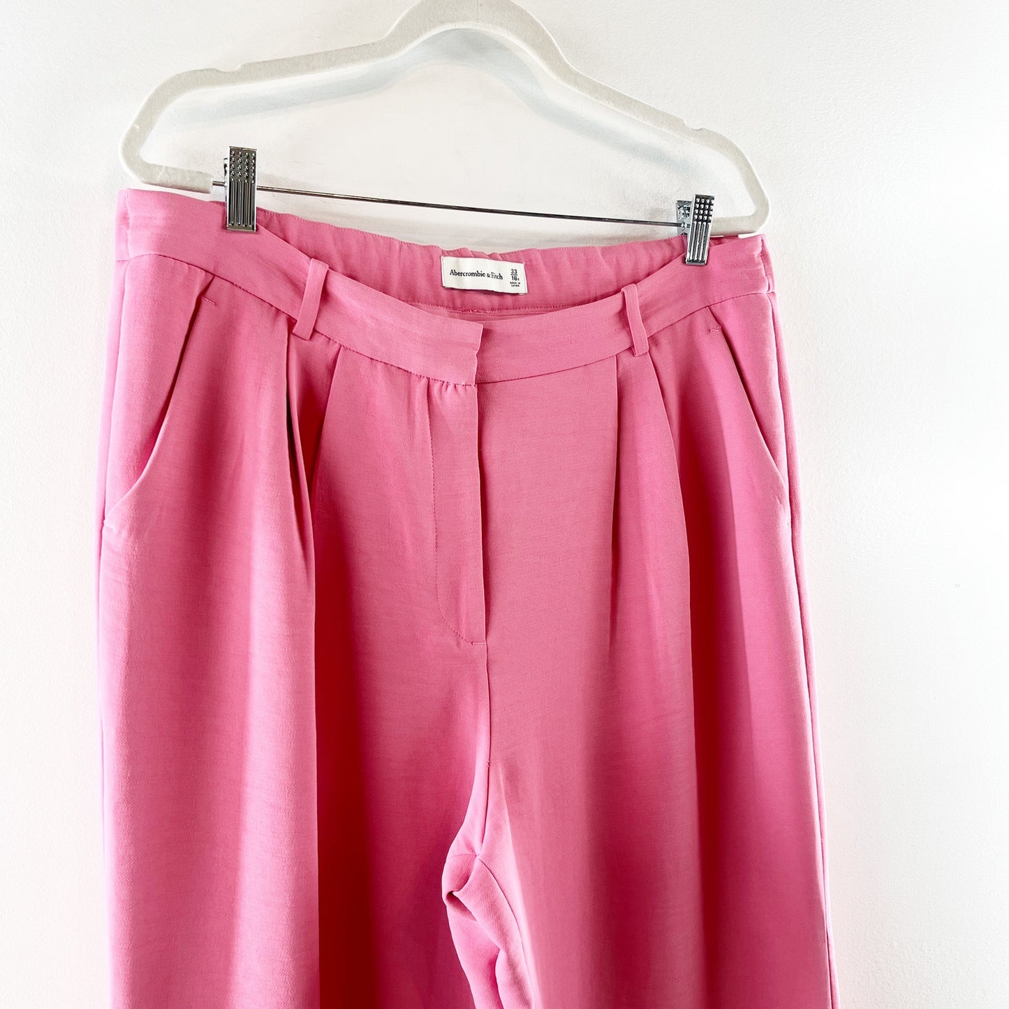 Abercrombie & Fitch Sloane Tailored Pant Trousers Pink 16 Petite