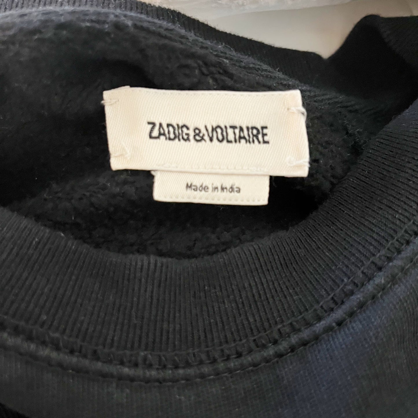 Zadig & Voltaire Long Sleeve Crewneck Star Print Pullover Sweatshirt Black XS