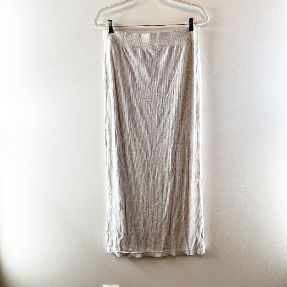 Aerie Ribbed Maxi Skirt Gray Large