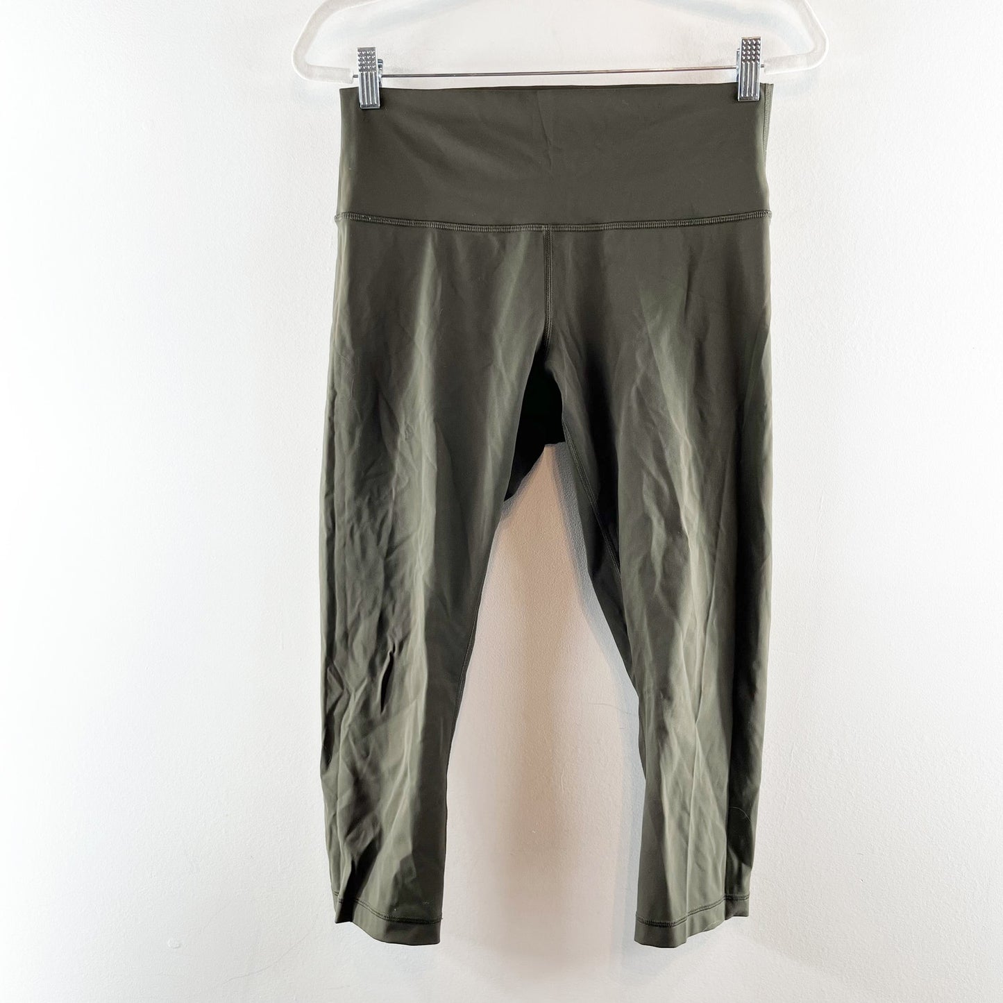 Lululemon Wunder Under Crop High-Rise Leggings Full-On Luxtreme 21" Dark Olive
