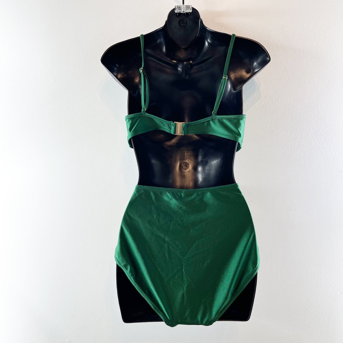 Zimmerman Wylie Plunge Underwire Bikini Top and High Waisted Bottoms Set Emerald