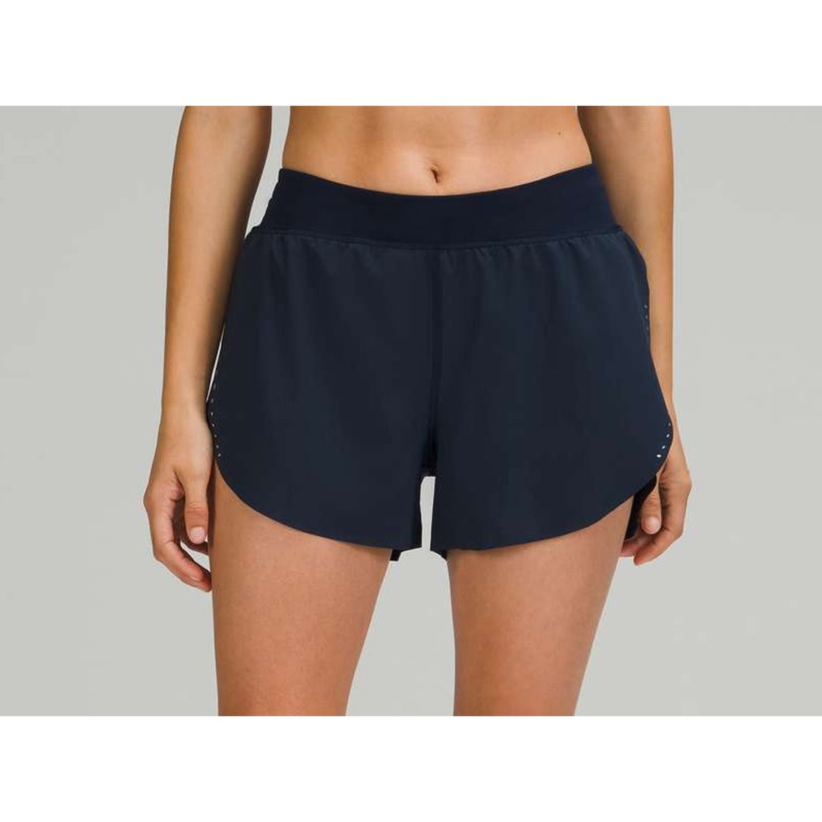 Lululemon Athletica Find Your Pace Lined High-Rise Short 3" True Navy Blue 6