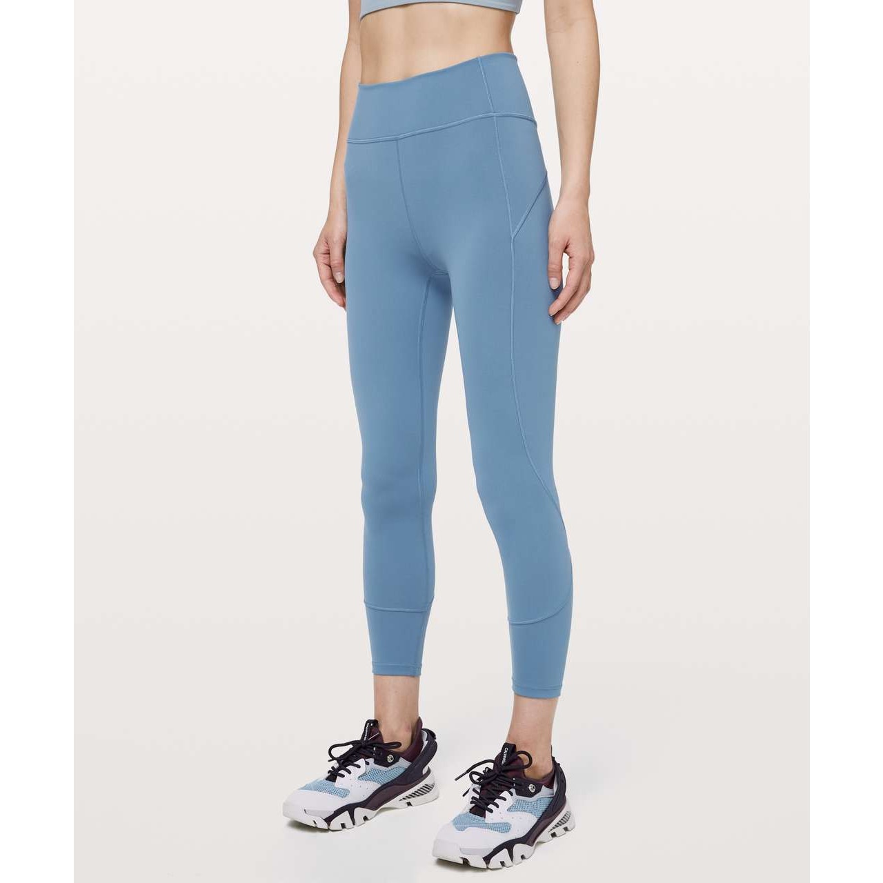 Lululemon Athletica In Movement 7/8 Tight Leggings Everlux 25" Utility Blue 8