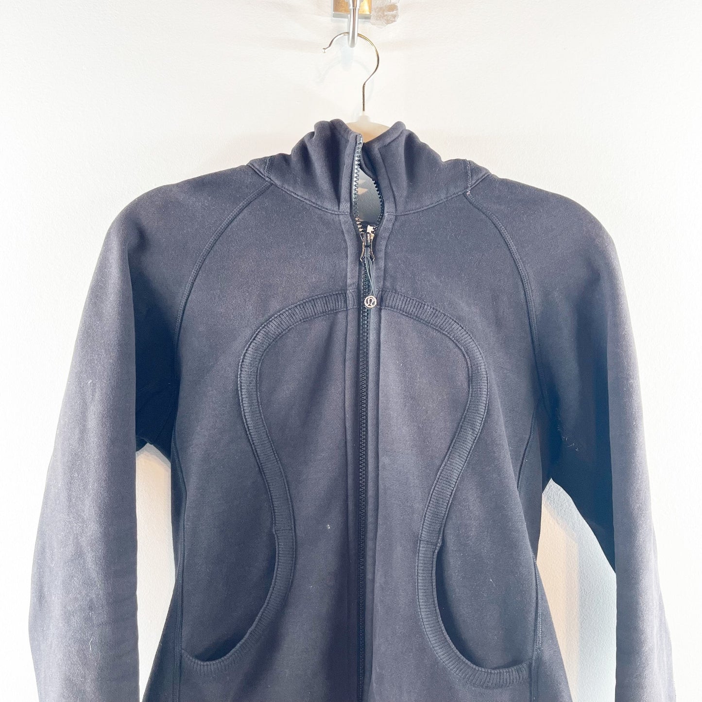 Lululemon Scuba Full Zip Hoodie Sweatshirt Jacket Black 6