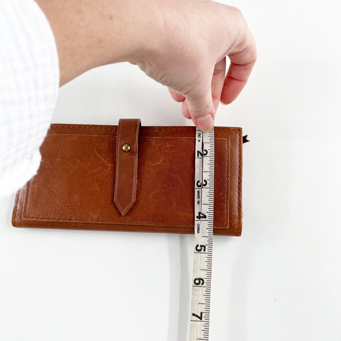 Madewell Leather Bifold Post Wallet English Saddle Brown