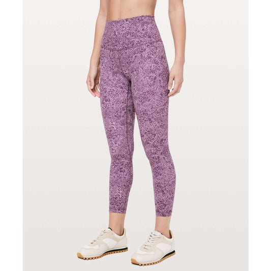 Lululemon Align Leggings Pant II 25" Arabesque Antoinette Smoky Quartz Purple 4