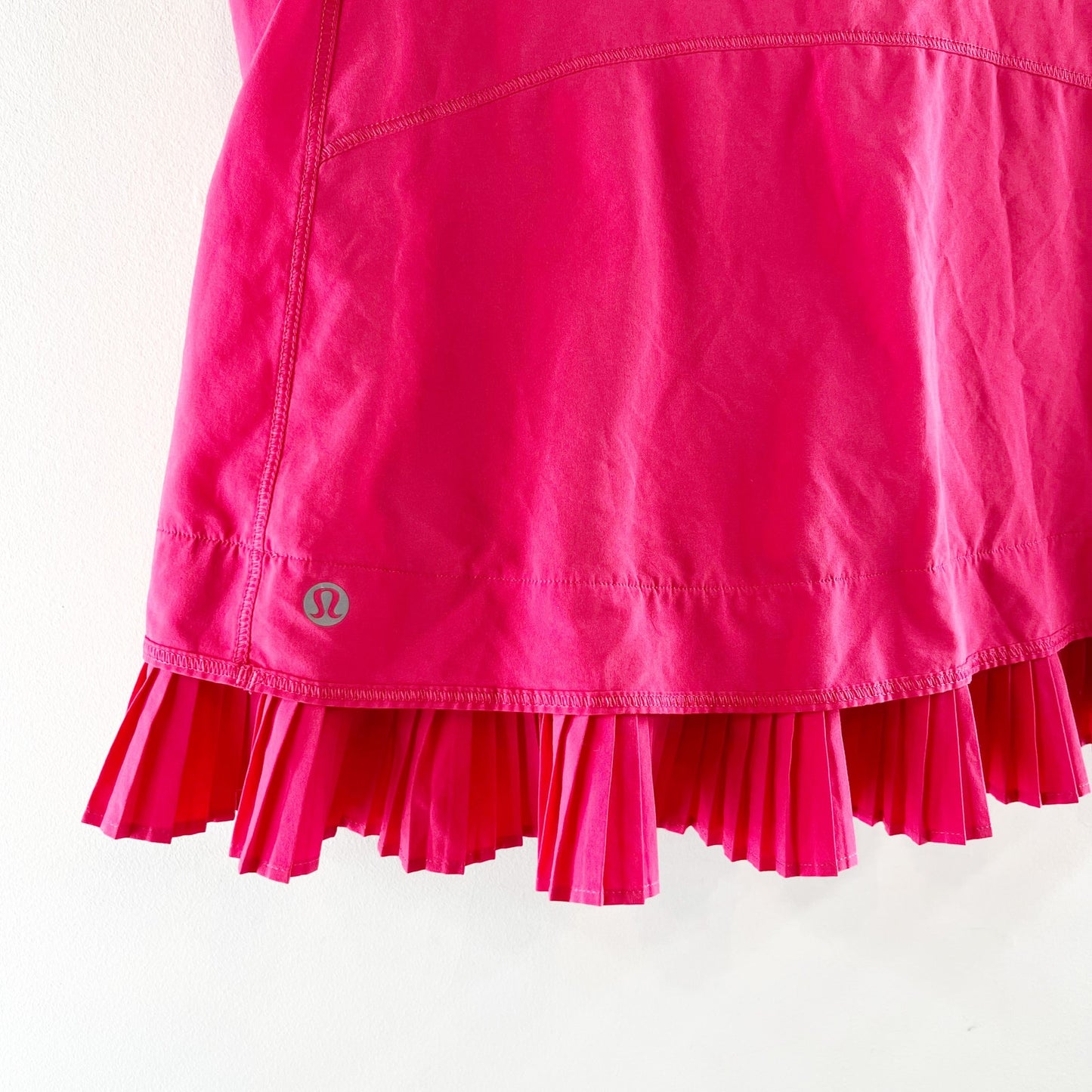 Lululemon City Sky Run Pleated Lined Tennis Active Mini Skirt Pink 6