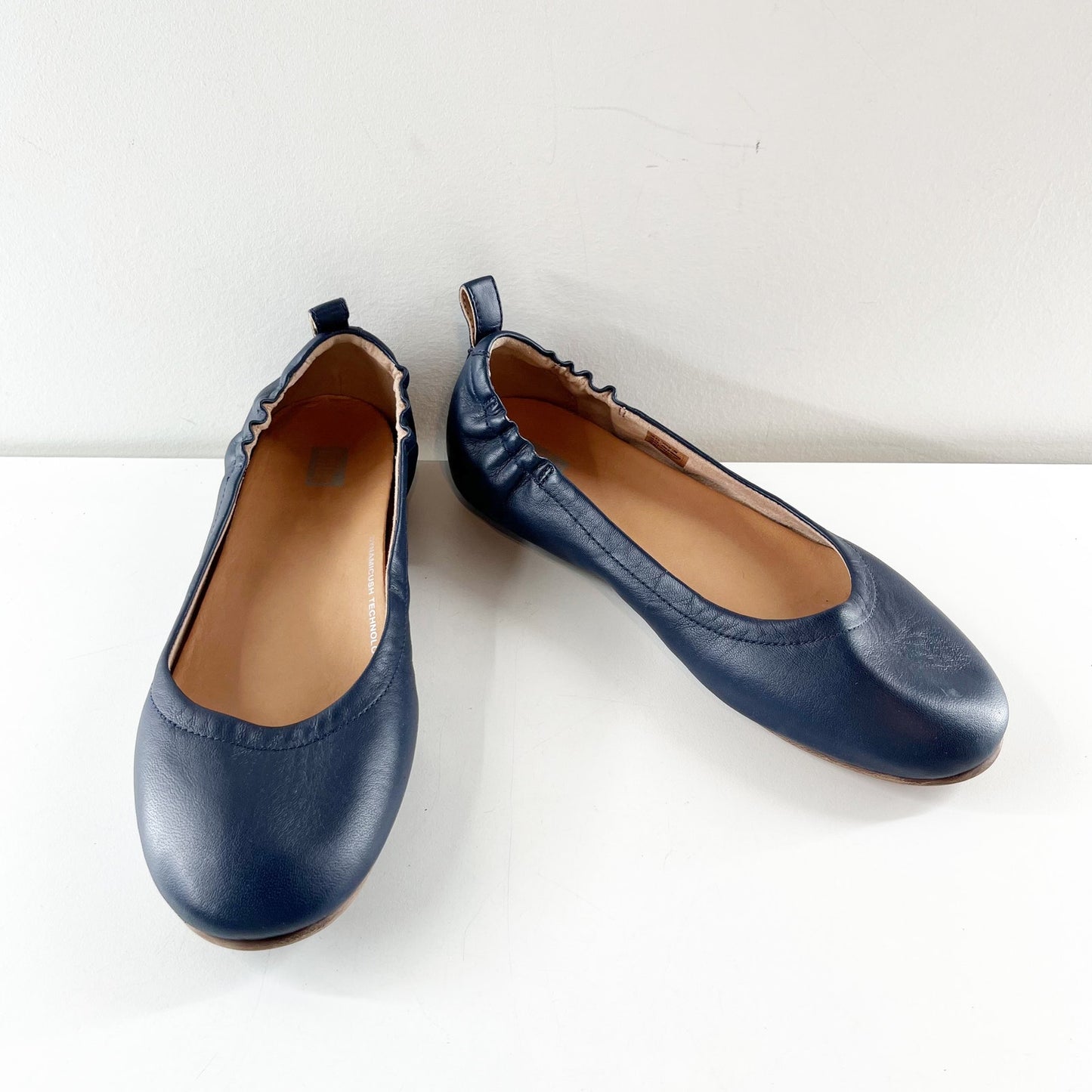 FitFlop Allegro Leather Ballet Flats Navy Blue 7.5