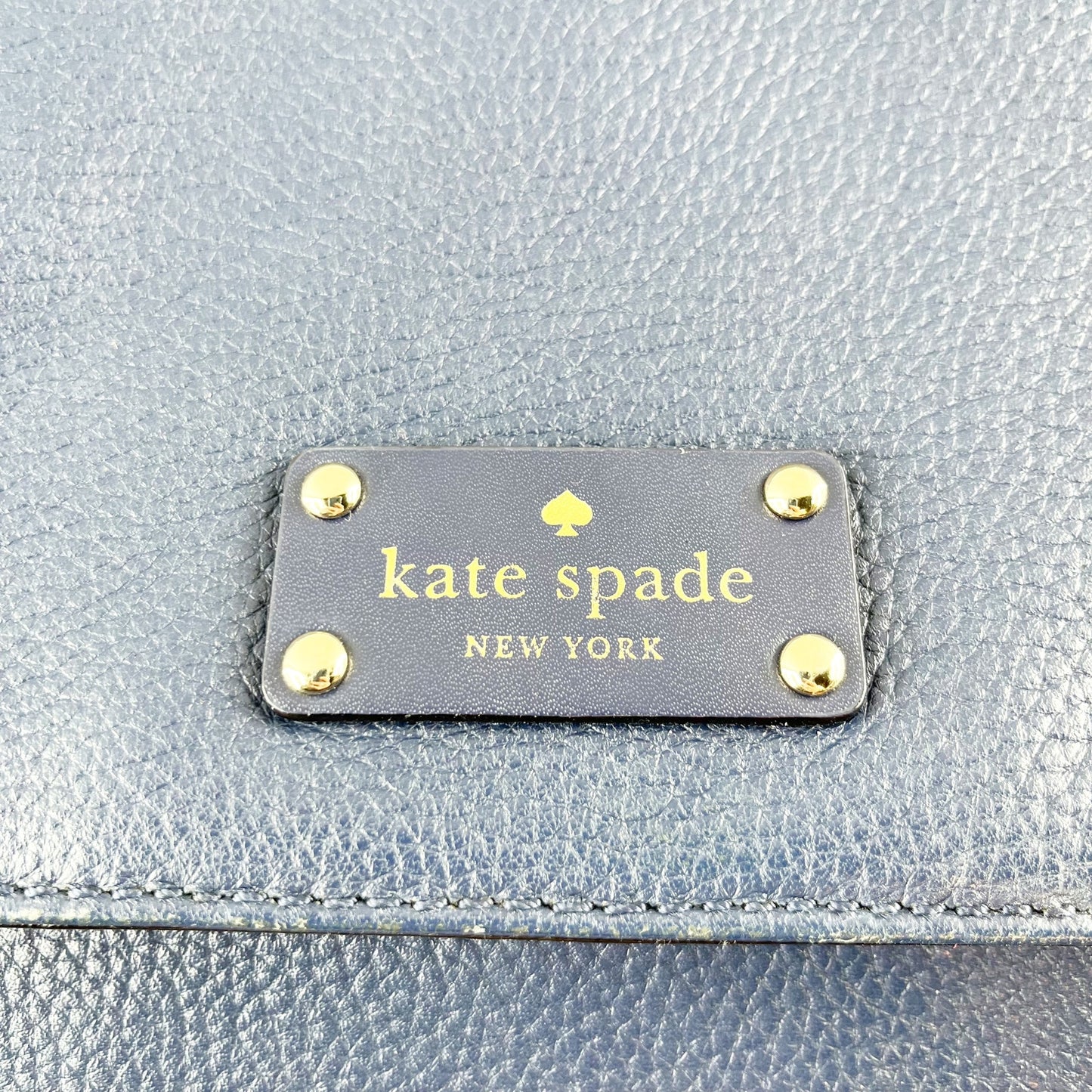 Kate Spade New York Remington Pebbled Leather Backpack Navy Blue