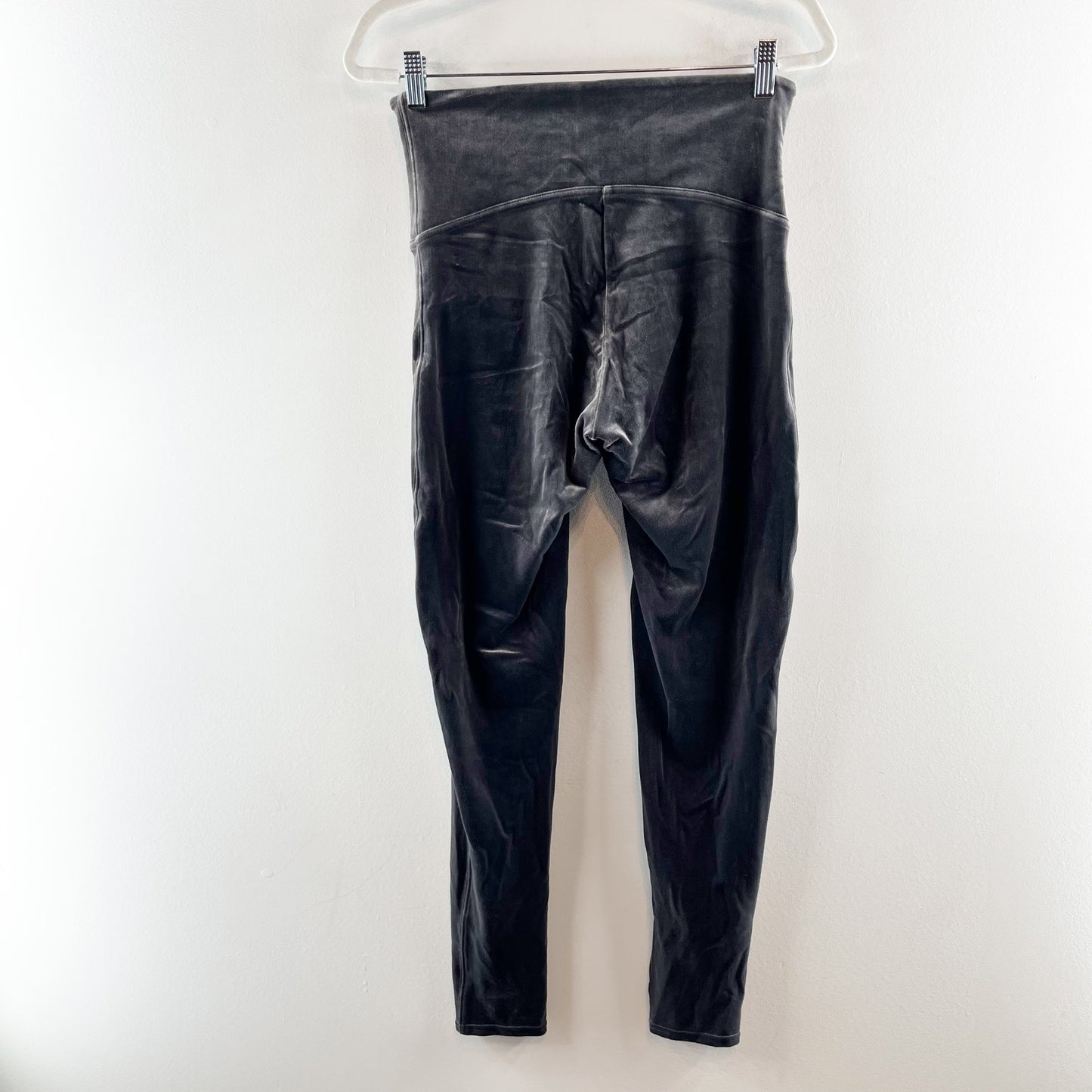 Spanx High Rise Compression Velvet Leggings Gray XL