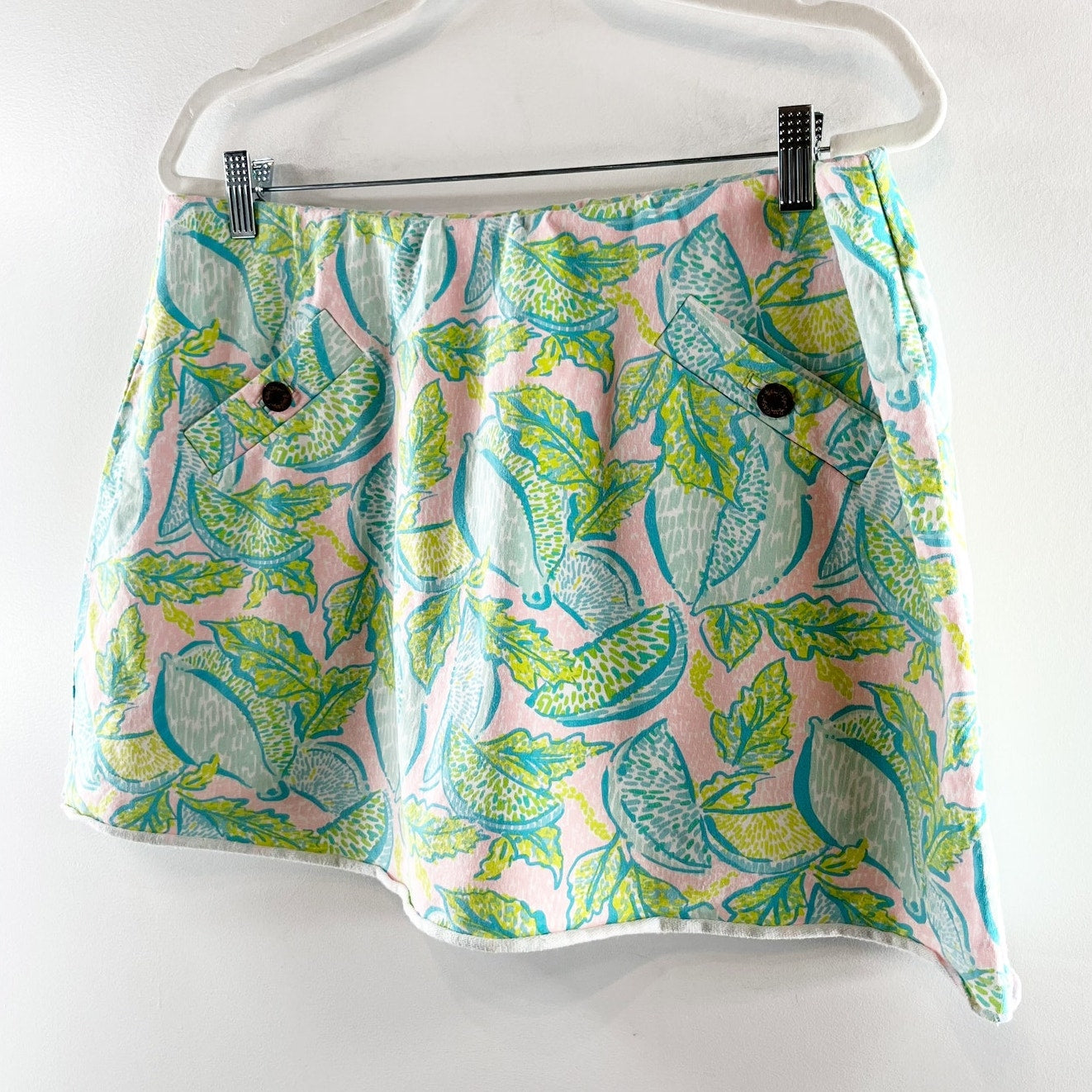 Lilly Pulitzer Madison Mini Skirt Skort Vitamin Sea Green XL