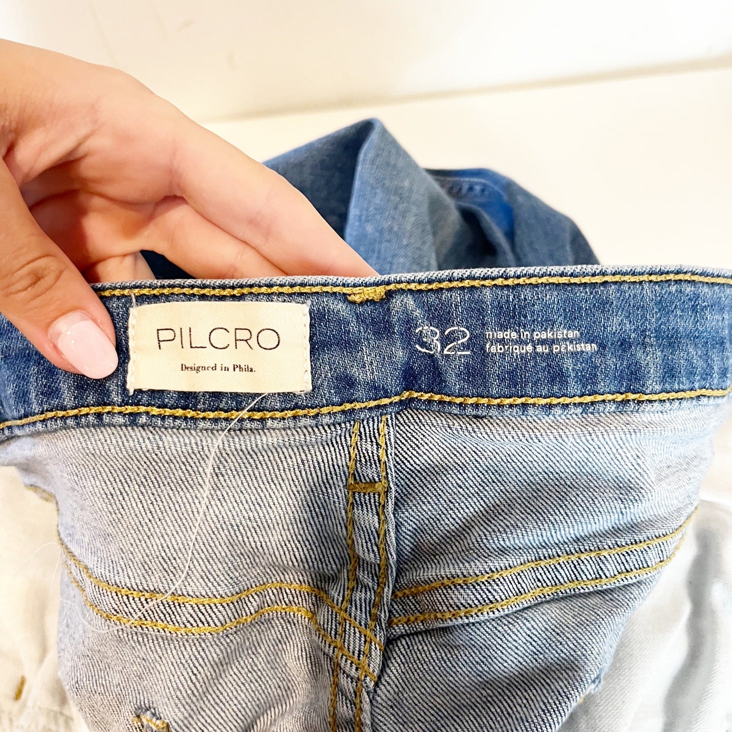 Pilcro by Anthropologie The Kenna Mid-Rise Denim Heritage Barrel Jeans Blue 32