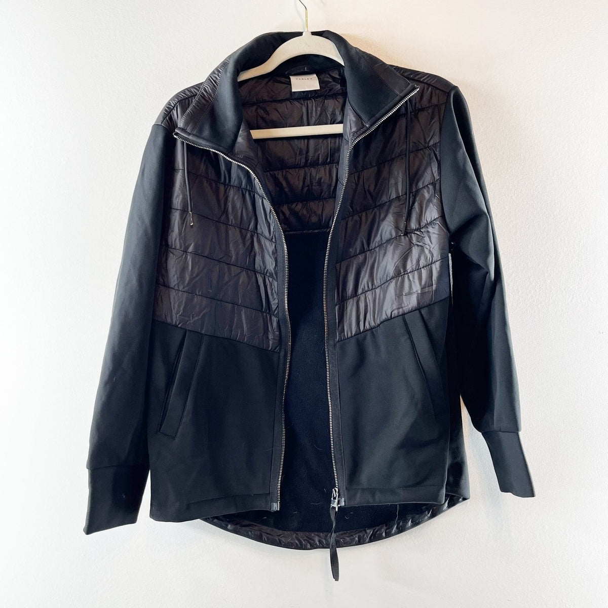 Varley Balfern Quilted Shell Full Zip Jacket Black XS