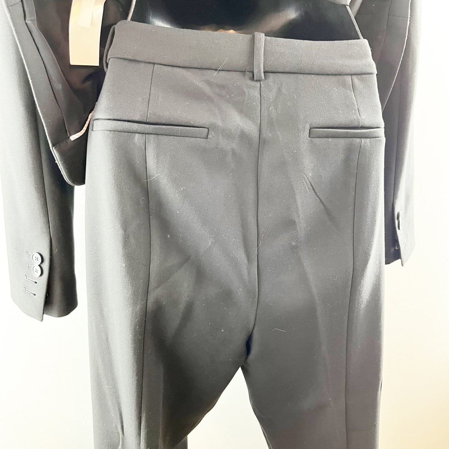 J. Crew Regent Blazer & High-Rise Cameron Pants Suit Set Black 10 Tall