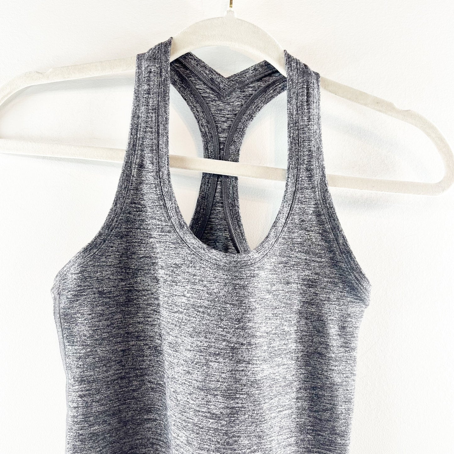 Lululemon Cool Sleeveless Scoop Neck Racerback Tank Top Heathered Deep Coal