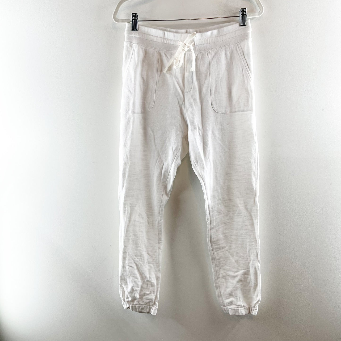 J. Crew Vintage Terry Fleece Jogger Sweatpants Cotton White Small