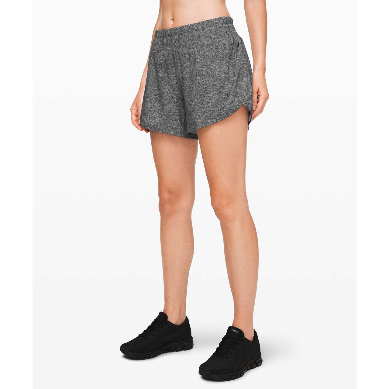Lululemon Track That Short *5" Heather Lux Multi Black Gray 2