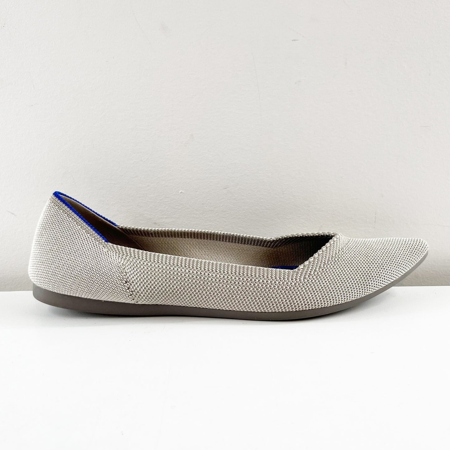 Rothy's Birdseye Point Pointed Toe Ballet Flats Shoes Gray 9