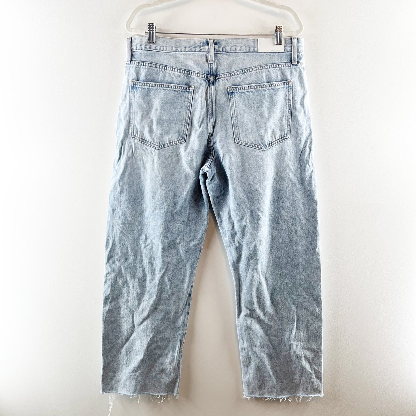 Pistola Seamed Kacey Cotton Blend Mid Rise Straight Leg Jeans Berkeley 31