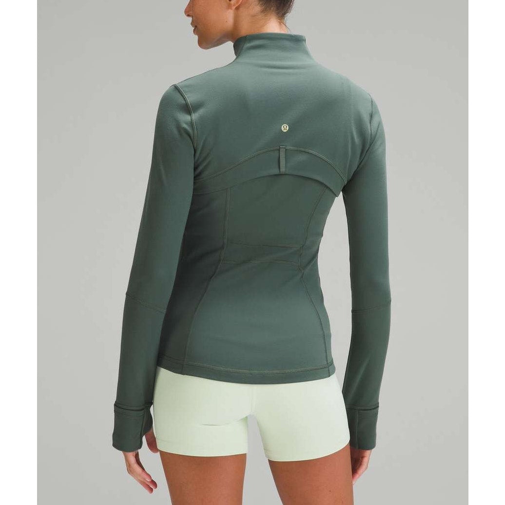Lululemon Define Full Zip Jacket Luon Dark Forest Green Gold 6