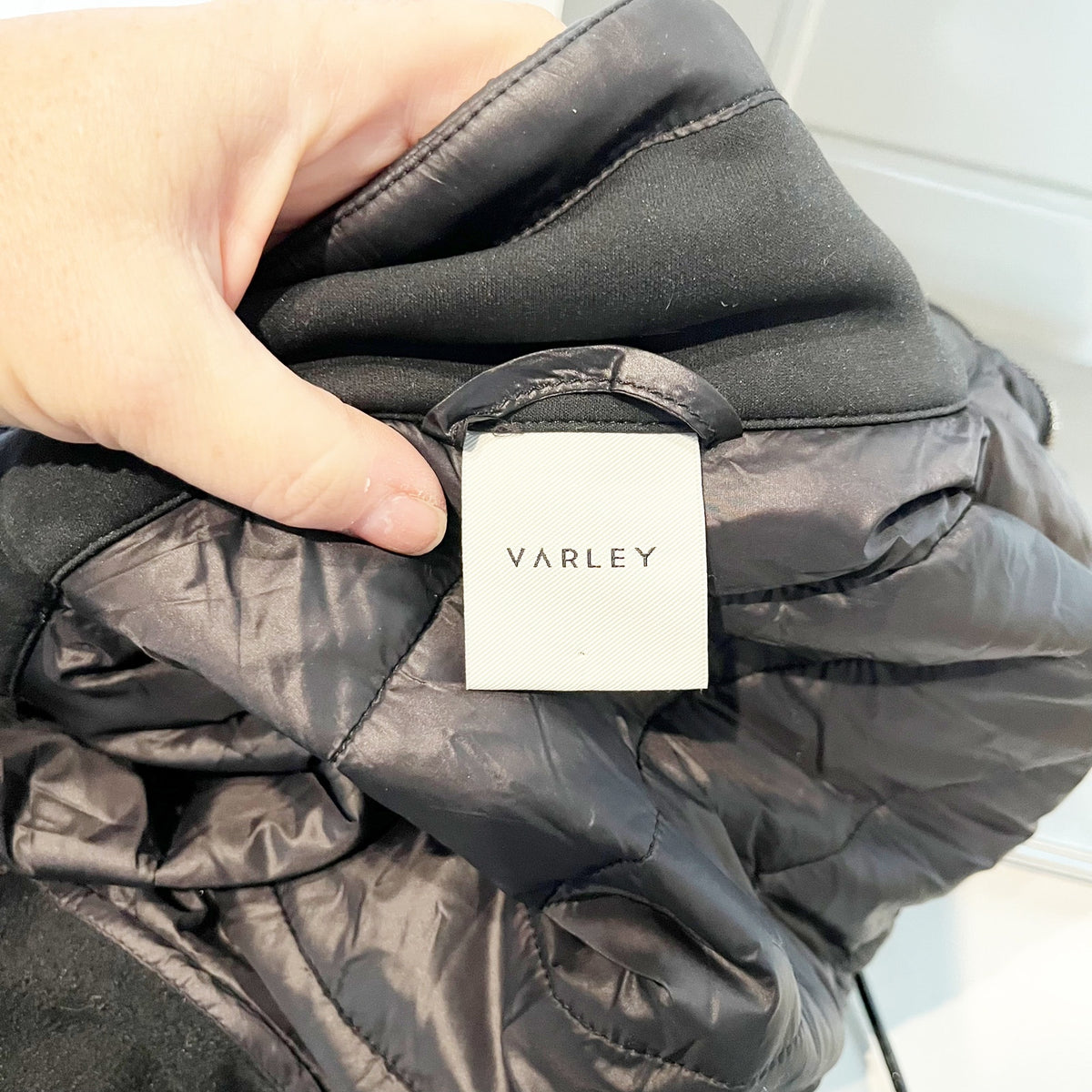 Varley Balfern Quilted Shell Full Zip Jacket Black XS