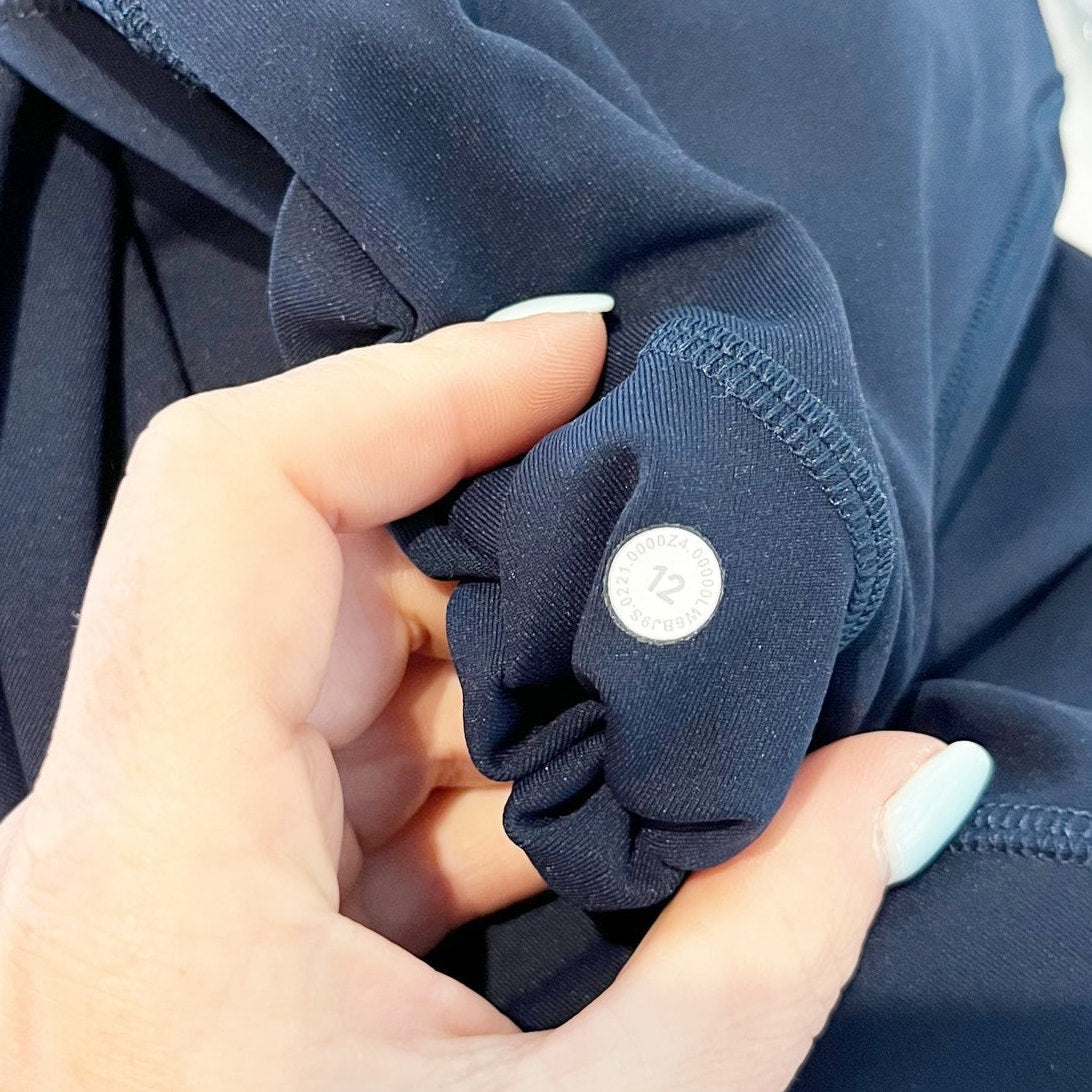 Lululemon Swift Speed High Rise Crop 21" True Navy Blue