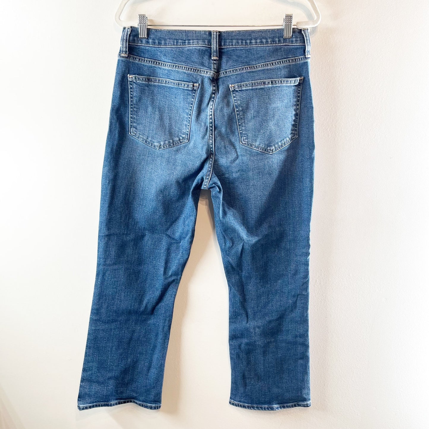 Gap Kick Fit High Rise Denim Flare Jeans Medium Wash Blue 31 / 12
