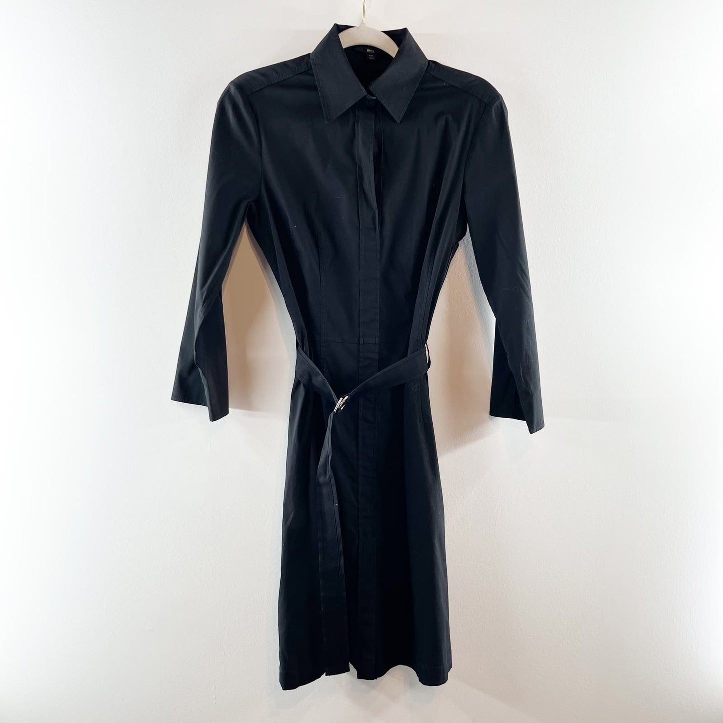 Hugo Boss Dashina 2 Button Up Shirtdress Black 6